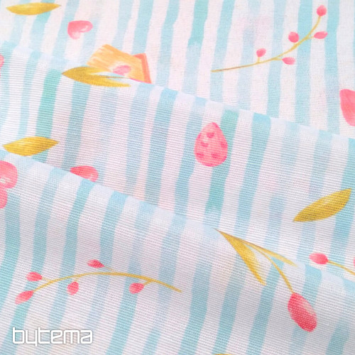 Tkanina dekoracyjna SPRING BLUE STRIPE