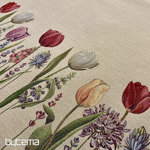 Obrus gobelinowy i szalik TULIP BORDURA