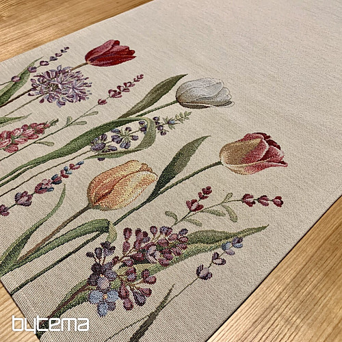 Obrus gobelinowy i szalik TULIP BORDURA