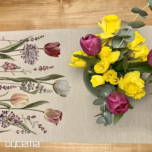 Obrus gobelinowy i szalik TULIP BORDURA