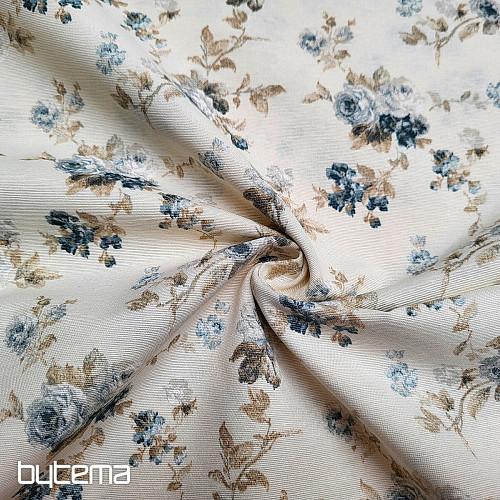 Tkanina dekoracyjna BLUE ROSE ALISA
