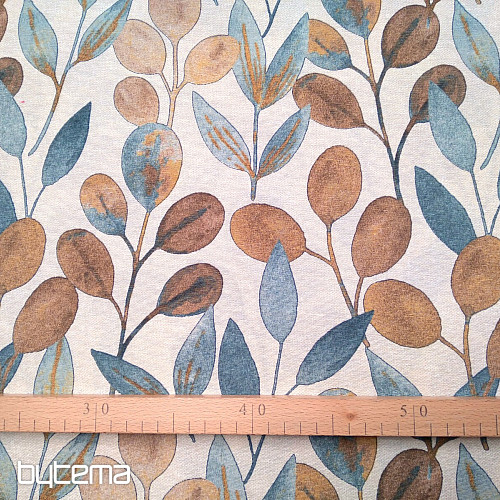 Tkanina dekoracyjna HOJAS MODRÝ