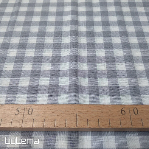 Tkanina dekoracyjna KANAFAS szara 1x1 cm