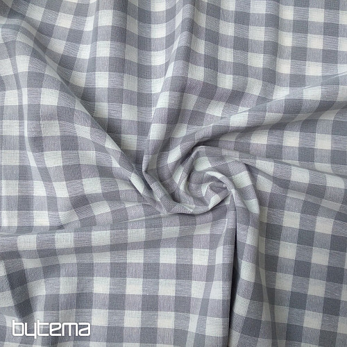 Tkanina dekoracyjna KANAFAS szara 1x1 cm