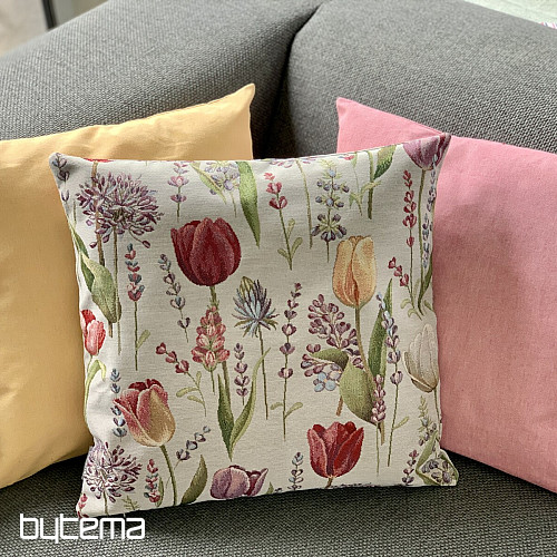 Gobelinowa poszewka na poduszkę TULIP WIOSNA