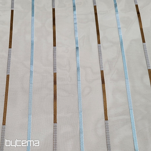 Firana typu woal LOLA w kolorowe paski