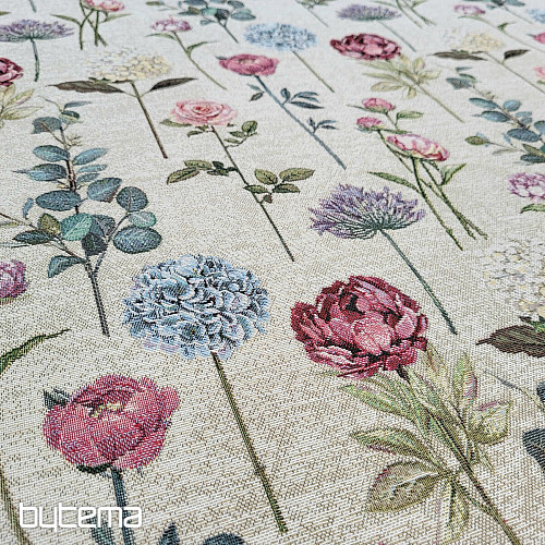 Tkanina gobelinowa FLORES CZAS
