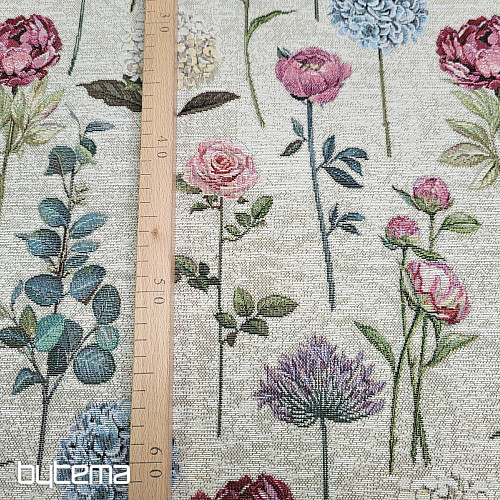 Tkanina gobelinowa FLORES CZAS