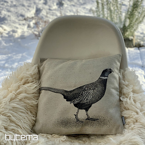 Poszewka na poduszkę Gobelin BAŻANT szary