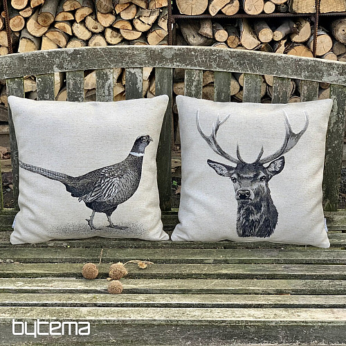 Poszewka na poduszkę Gobelin BAŻANT szary