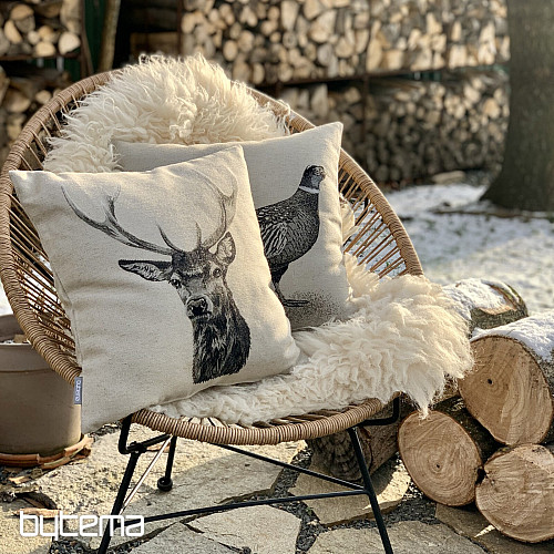 Poszewka na poduszkę Gobelin BAŻANT szary