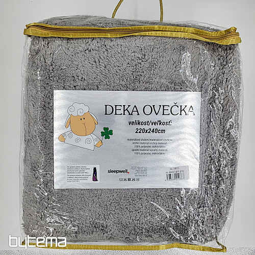 Kocyk Owca-owca SZARY