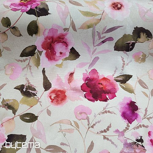 Tkanina dekoracyjna KRZEW RÓŻY