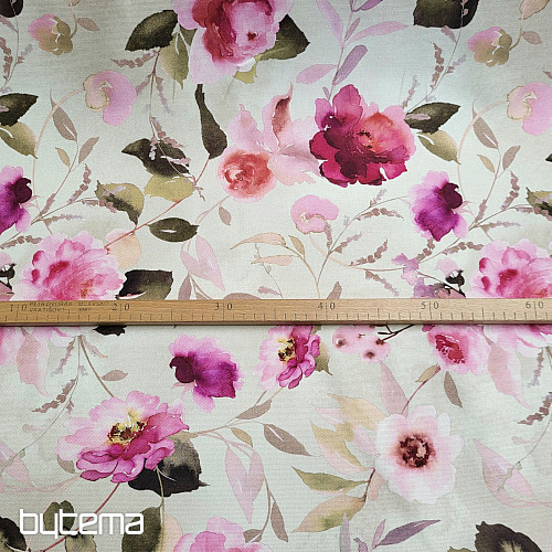 Tkanina dekoracyjna KRZEW RÓŻY