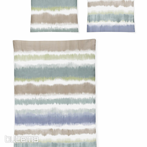 IRISETTE luksusowa satyna bawełniana BLANCA niebieska