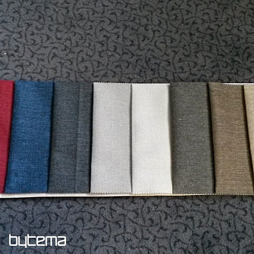 Jednokolorowa designerska tkanina dekoracyjna GERSTER 7650 SZARY 870