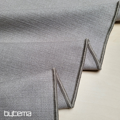 Jednokolorowa designerska tkanina dekoracyjna GERSTER 7650 SZARY 870