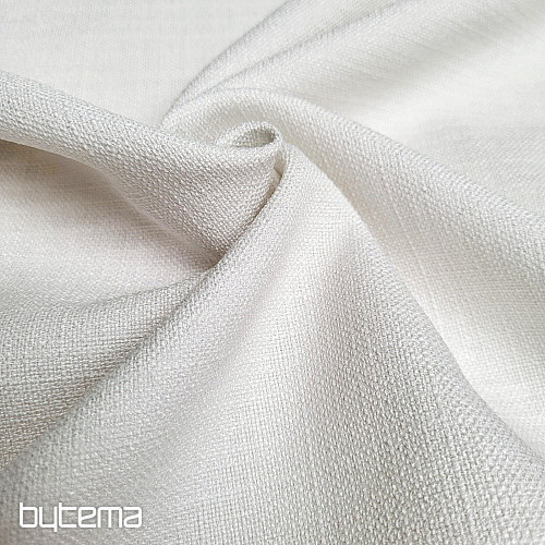 Jednobarwna designerska tkanina dekoracyjna GERSTER 7650  BIAŁY02