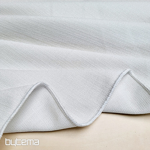 Jednobarwna designerska tkanina dekoracyjna GERSTER 7650  BIAŁY02