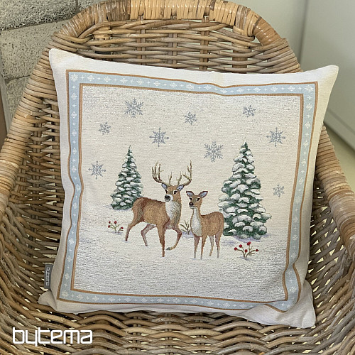 Świąteczna okładka gobelinowa DEER ROMANCE