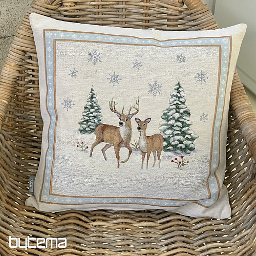 Świąteczna okładka gobelinowa DEER ROMANCE
