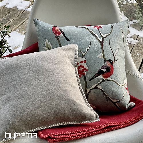 Luksusowa poduszka HÍL w kolorze szaro-niebieskim