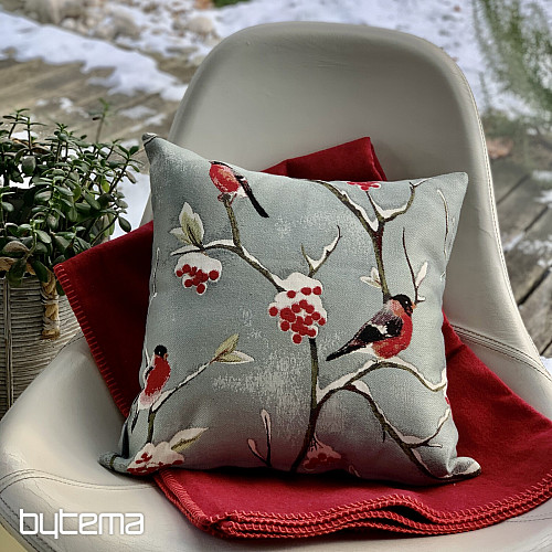 Luksusowa poduszka HÍL w kolorze szaro-niebieskim