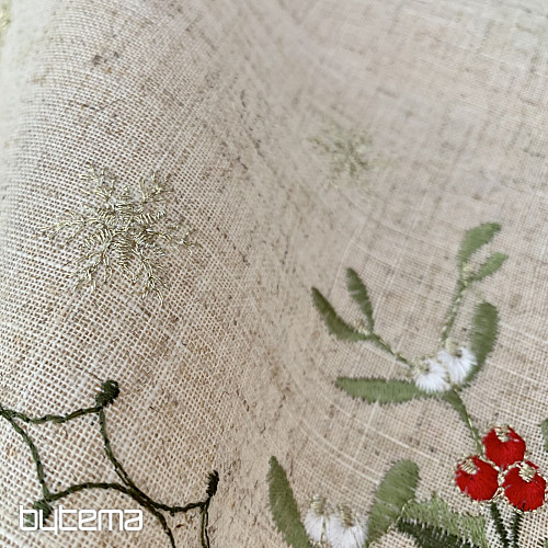 Koronkowy obrus z jemioły