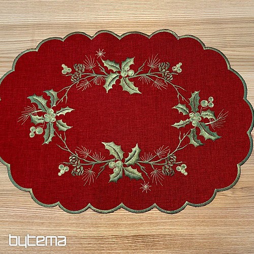 MISTLET GREEN obrus i obrus owalny