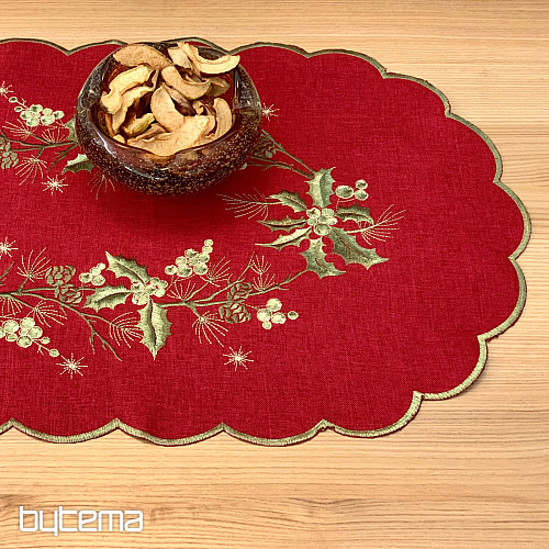 MISTLET GREEN obrus i obrus owalny