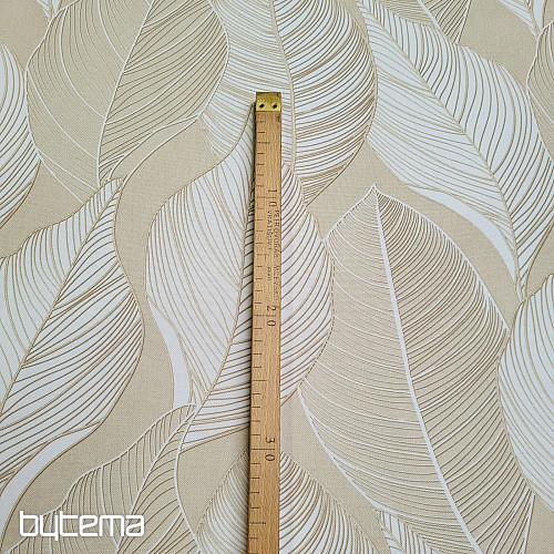 Tkanina dekoracyjna MAXI LIŚCIE 1034