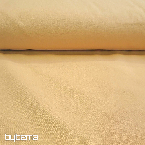 Tkanina bawełniana UNI DARK YELLOW gruba bawełna 220 g