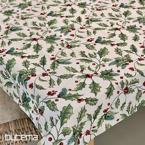 Obrus i szalik gobelinowy CHRISTMAS HOLLY