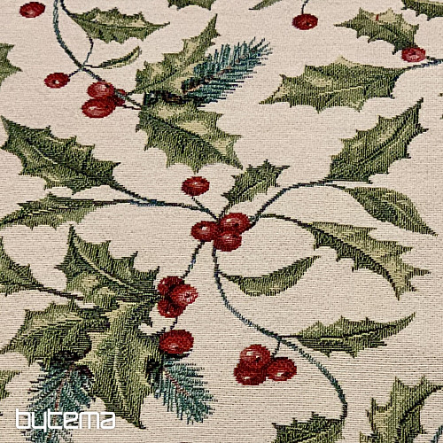 Obrus i szalik gobelinowy CHRISTMAS HOLLY