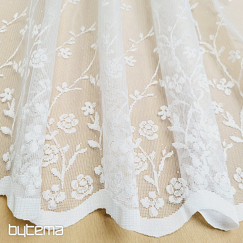 Zasłona żakardowa KWIATY