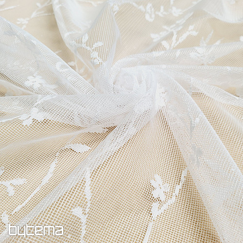 Zasłona żakardowa KWIATY