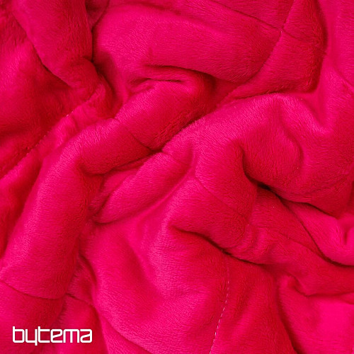 Kocyk z mikrofibry EXTRA SOFT ściegiem owczym RÓŻOWY