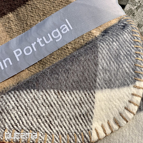 Kocyk BEŻOWA KRATKA