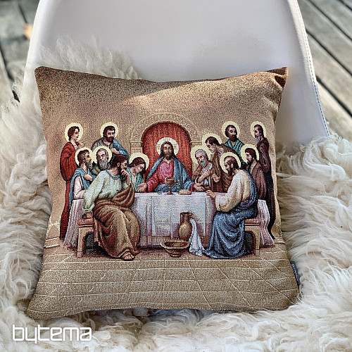 Gobelin bożonarodzeniowy okrywający Wieczerzę Pańską