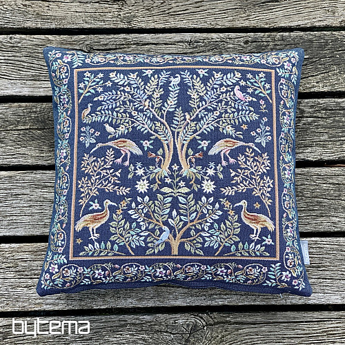 Gobelinowa poszewka na poduszkę WILLIAM MORRIS niebieska