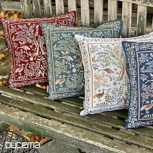 Gobelinowa poszewka na poduszkę WILLIAM MORRIS zielona