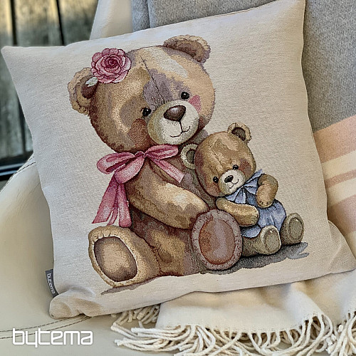 Gobelinowa poszewka na poduszkę MISS BEAR