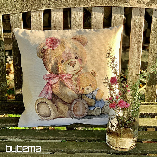 Gobelinowa poszewka na poduszkę MISS BEAR