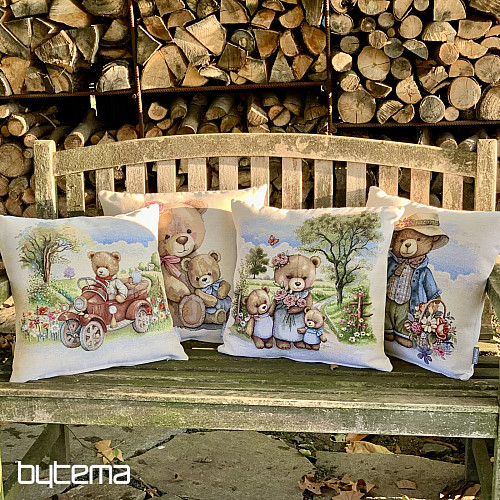 Gobelinowa poszewka na poduszkę MISS BEAR