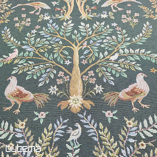 Tkanina gobelinowa WILLIAM MORRIS zielony