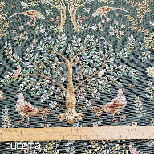 Tkanina gobelinowa WILLIAM MORRIS zielony