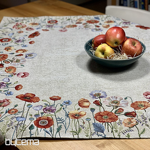Gobelinowy obrus i szalik POPPY ROMANCE
