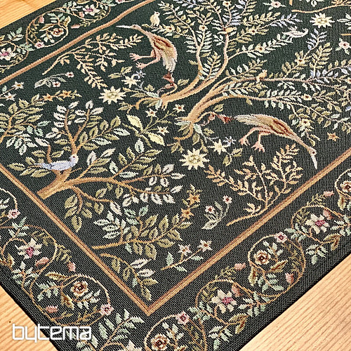 Obrus i szalik gobelinowy WILLIAM MORRIS zielony
