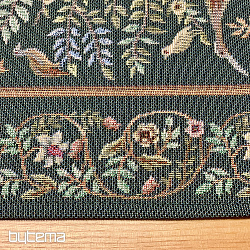 Obrus i szalik gobelinowy WILLIAM MORRIS zielony