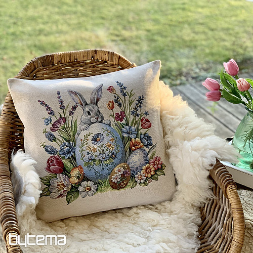 Poszewka na poduszkę z gobelinu ZARĄCZ I NIEBIESKIE JAJA